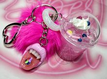 Load image into Gallery viewer, Whipped & Pink Micro Mouth Keychain