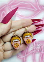 Load image into Gallery viewer, Autumn Micro Mouth Earrings