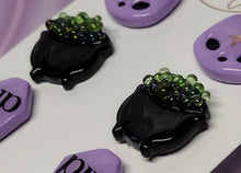 Load image into Gallery viewer, Cauldrons, Kitties and Coffee Earrings