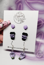 Load image into Gallery viewer, Cauldrons, Kitties and Coffee Earrings