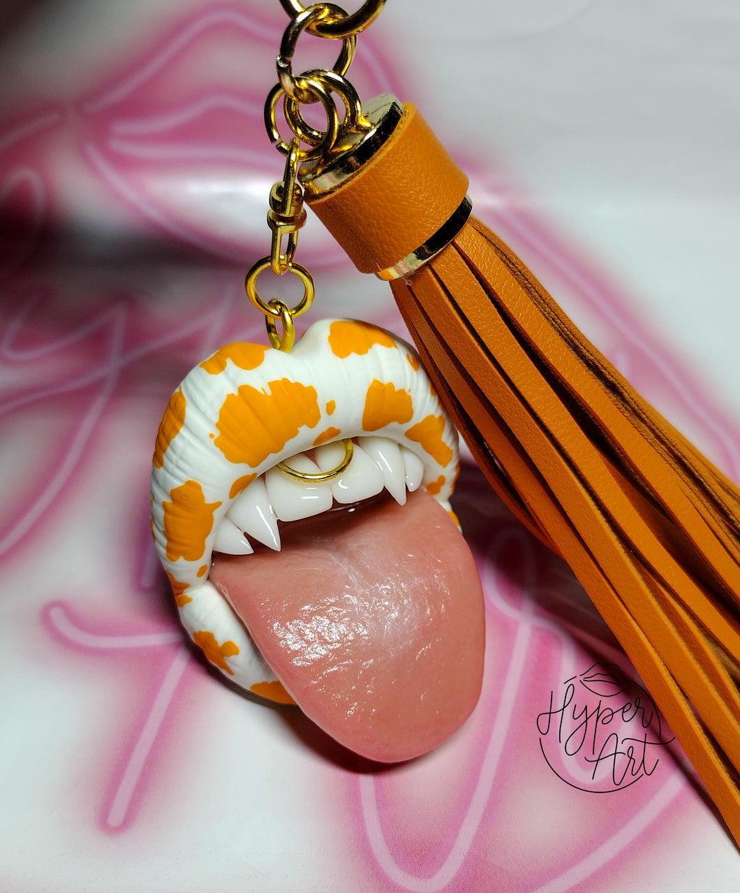 Creamsicle Cow Keychain