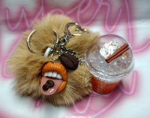 Load image into Gallery viewer, Pumpkin Spice Mini Mouth Keychain
