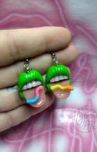 Load image into Gallery viewer, Sweet and Sour Micro Mouth Earrings
