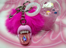 Load image into Gallery viewer, Whipped &amp; Pink Micro Mouth Keychain
