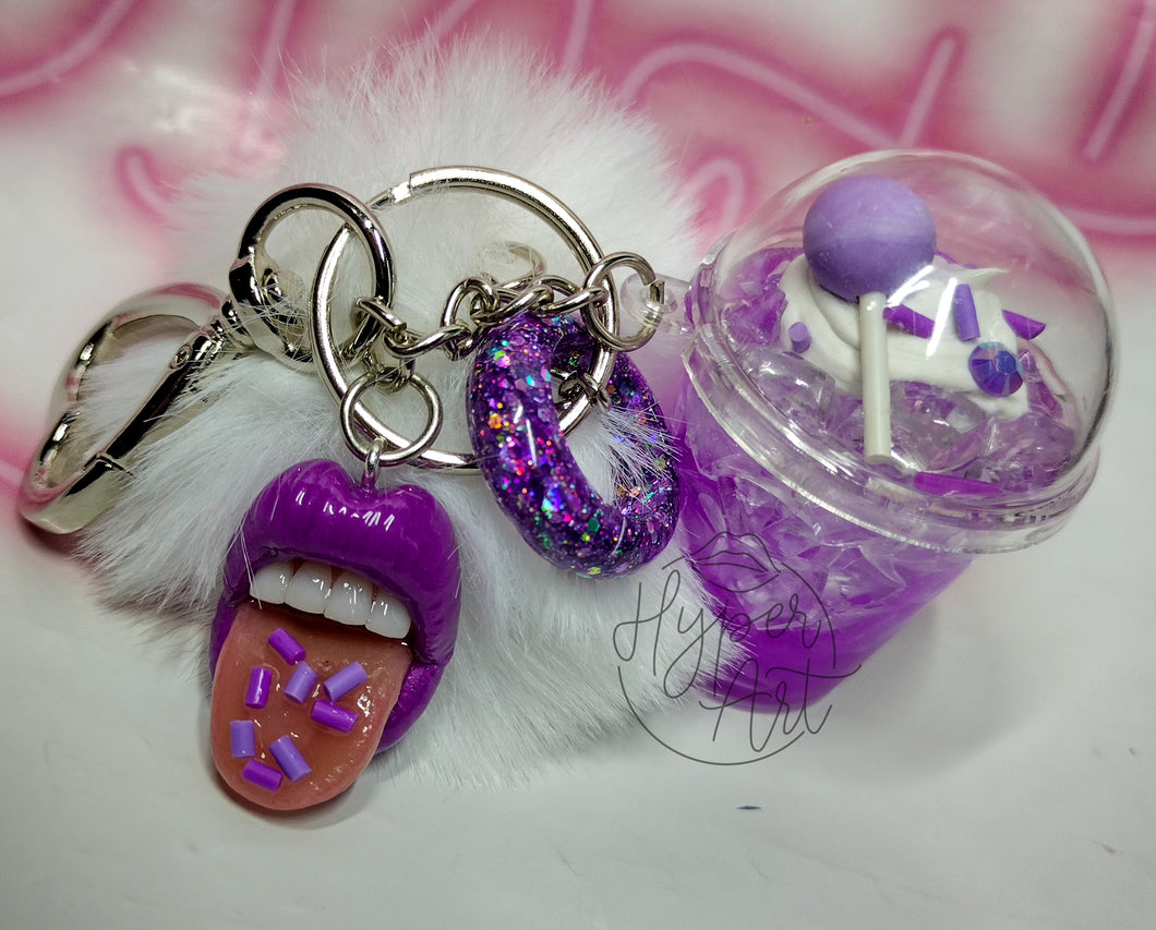 Hyacinth Dreams Micro Mouth Keychain