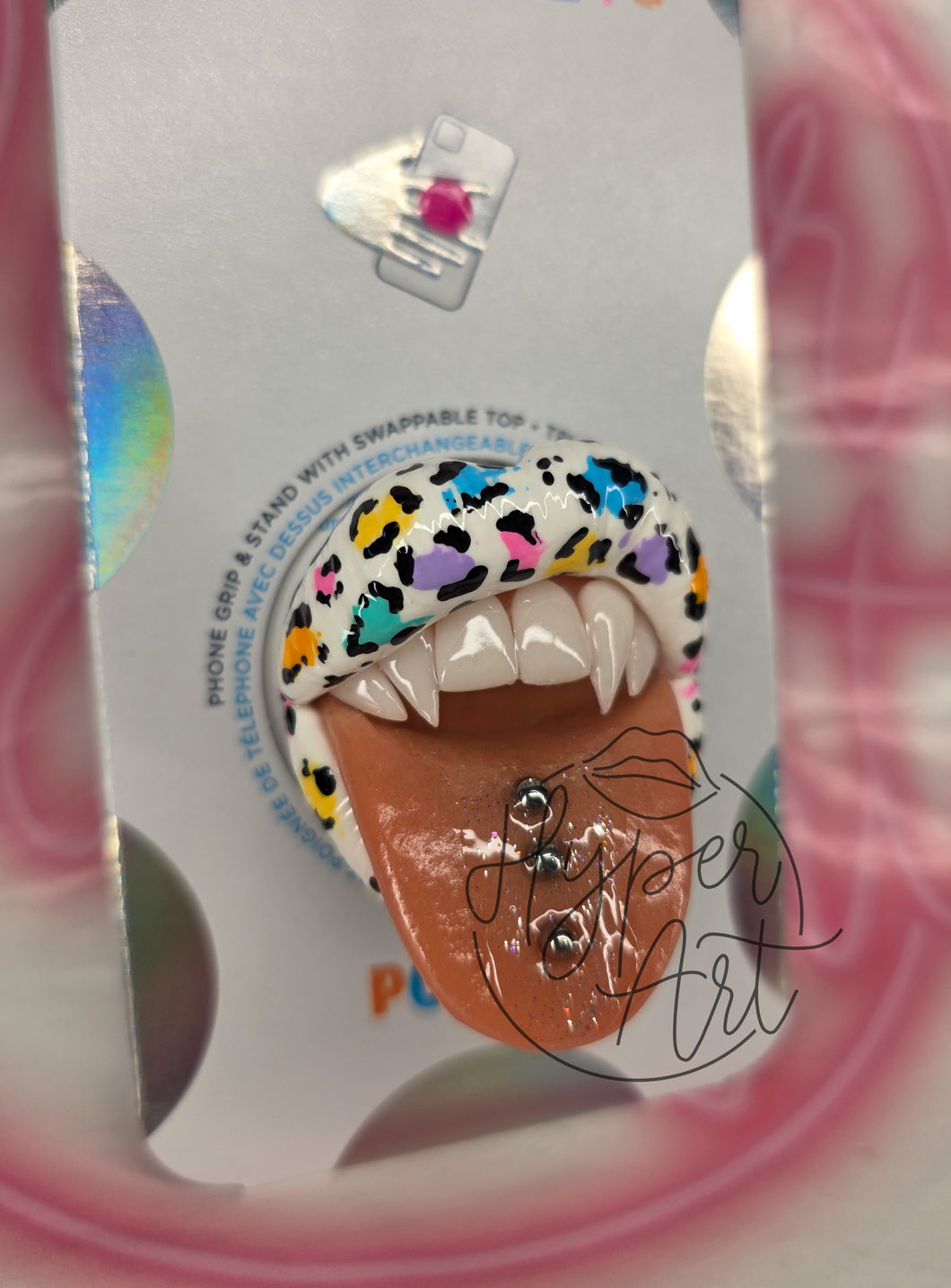 Electric Leopard Popsocket