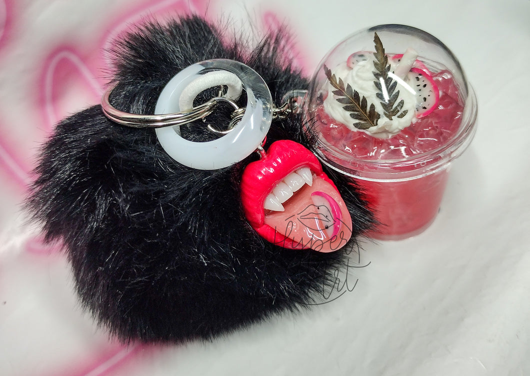 Dragon Fruit Micro Mouth Keychain