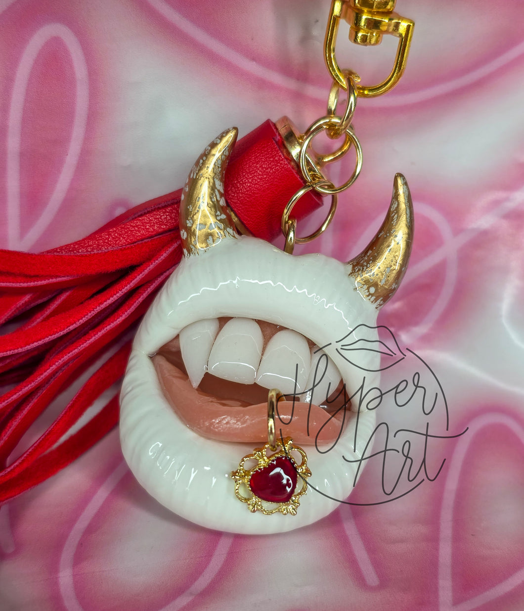 Ivory Inferno Keychain