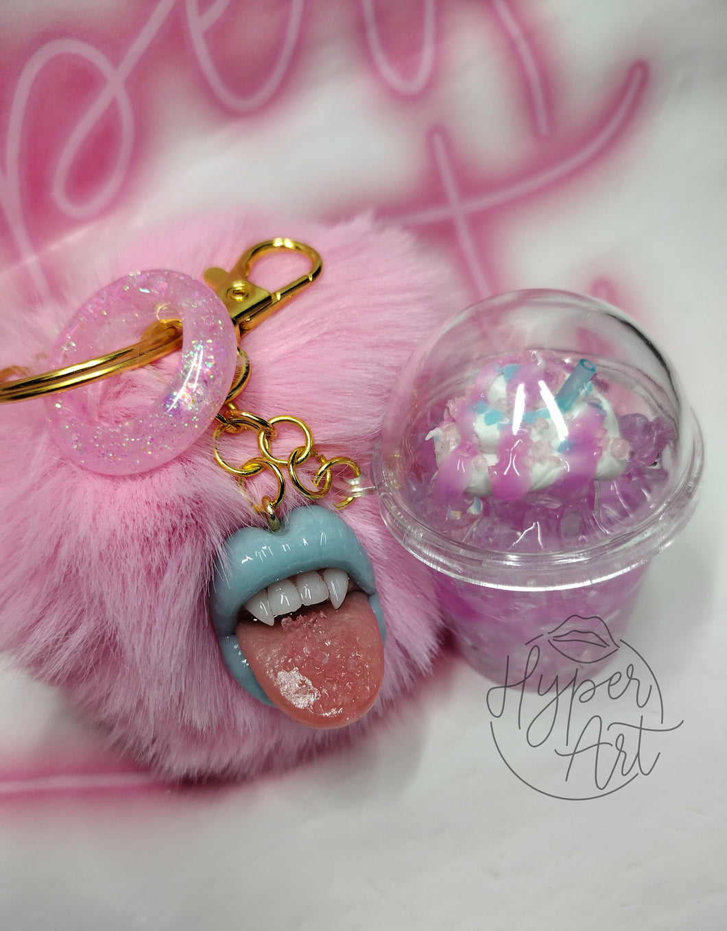 Sweet Pastel Micro Mouth Keychain