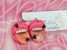 Load image into Gallery viewer, Miss Muffet Micro Mouth Earrings
